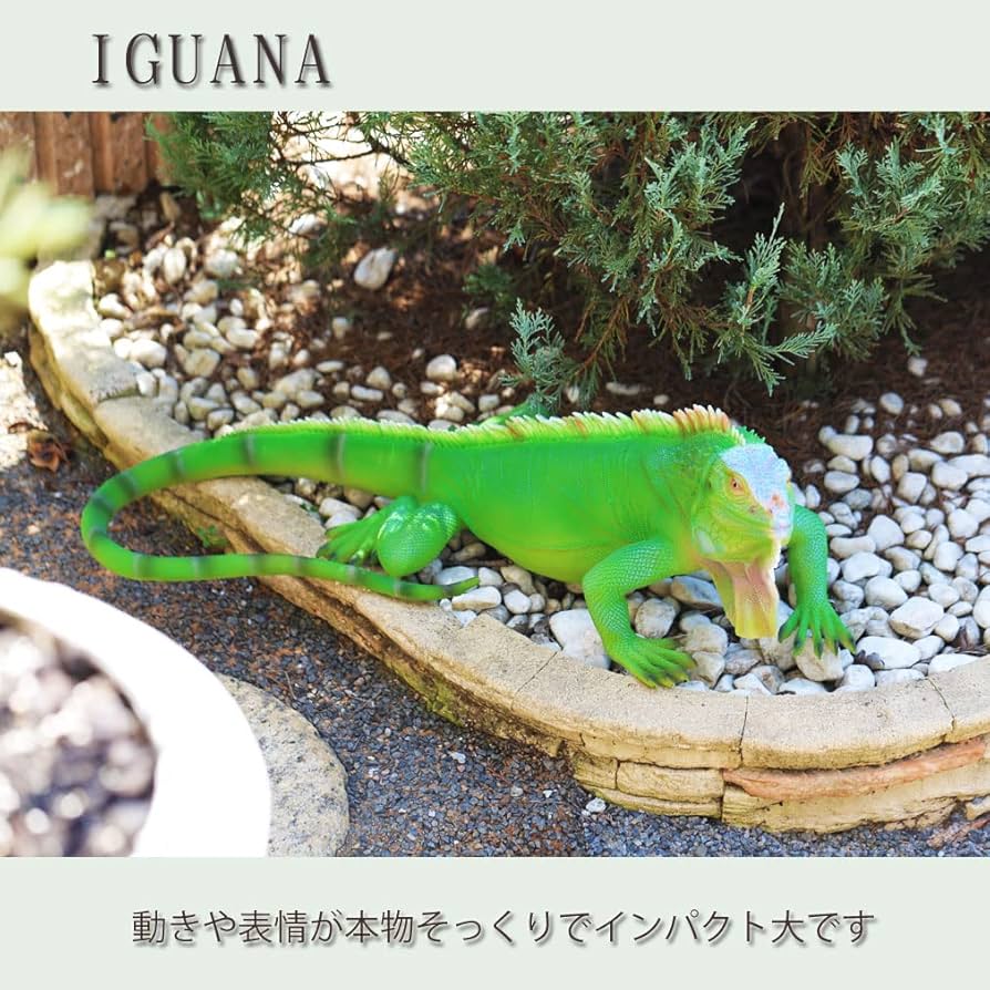 Amazon.co.jp: デバリエ ca154【正規品】イグアナの置物 グリーン